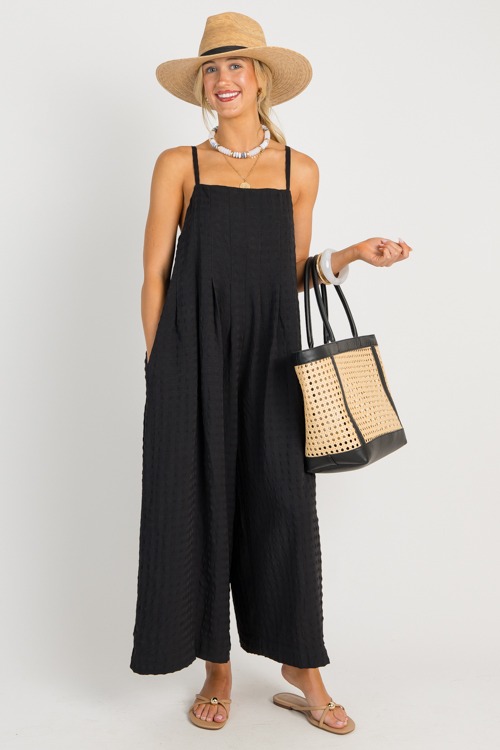 Tonal Texture Jumpsuit, Black - 0701-16.jpg