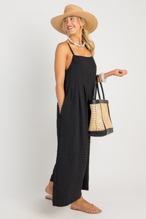 Tonal Texture Jumpsuit, Black - 0701-17.jpg