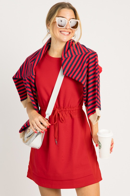 Vera Knit Dress, Red