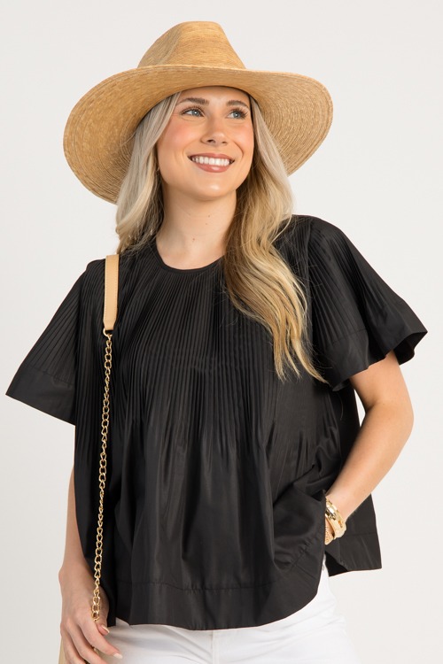 Perfectly Pleated Top, Black - 0702-76h.jpg