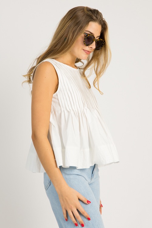 Parker Pleated Tank, White - 0703-37.jpg