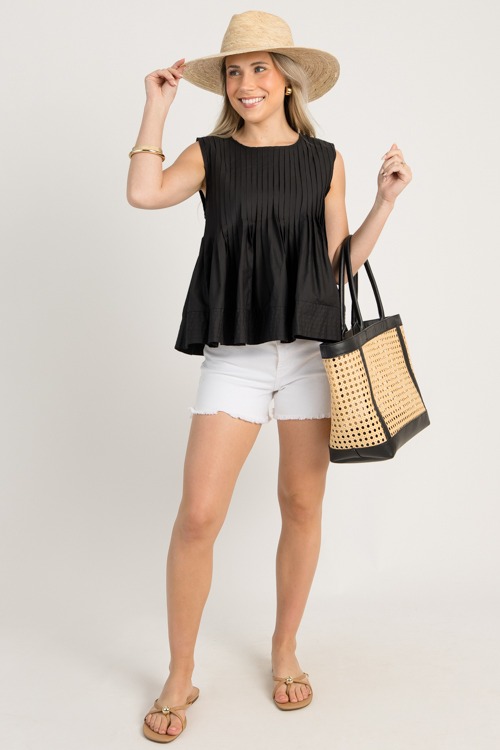 Parker Pleated Tank, Black - 0703-42.jpg