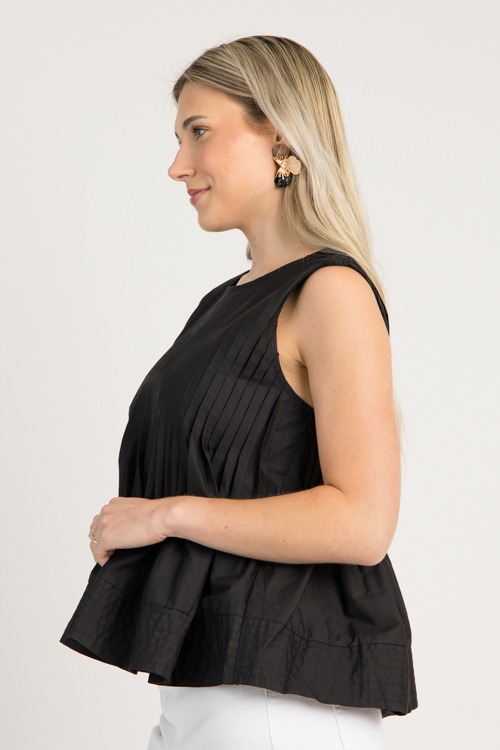 Parker Pleated Tank, Black - 0703-46.jpg