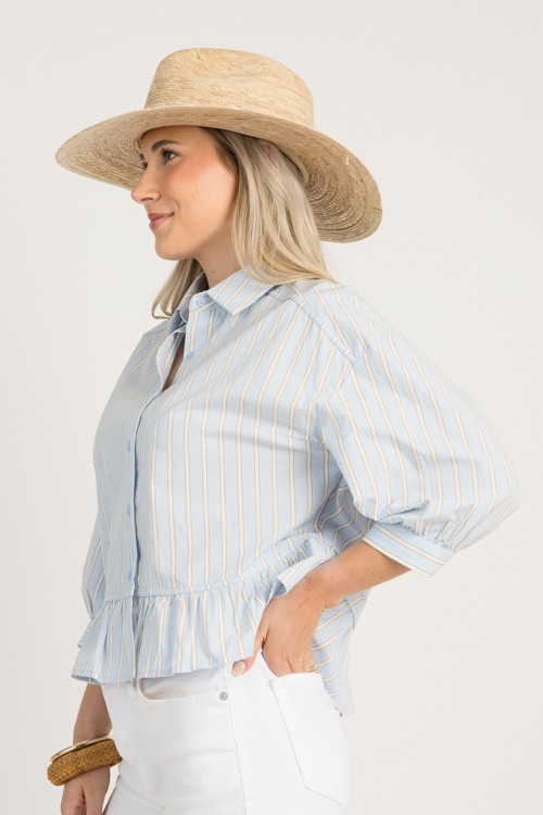 Fine Line Ruffle Shirt, Lt Blue - 0703-61.jpg