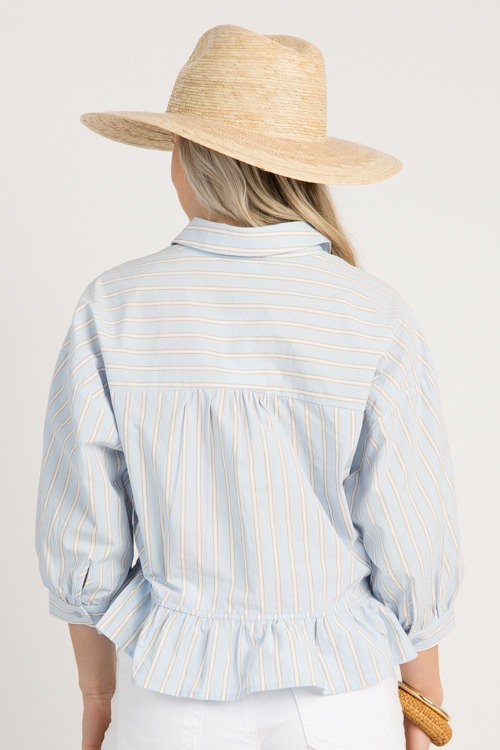 Fine Line Ruffle Shirt, Lt Blue - 0703-62.jpg