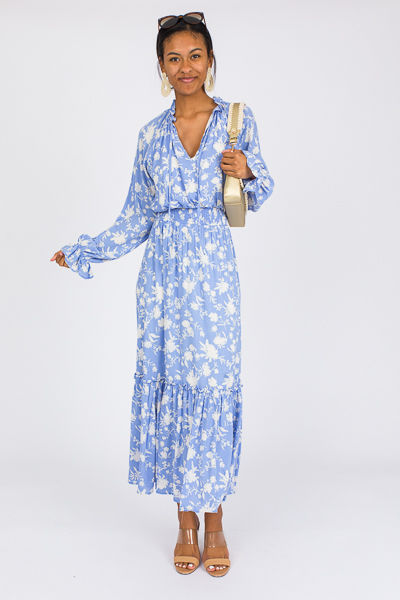 Carolina Floral Maxi, Blue