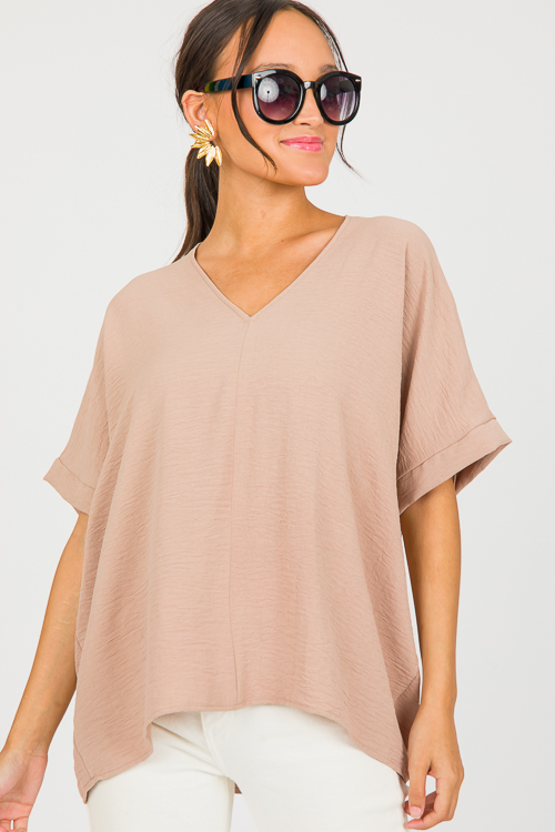 Be Mine Boxy Blouse, Toast