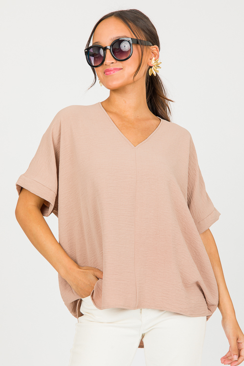 Be Mine Boxy Blouse, Toast