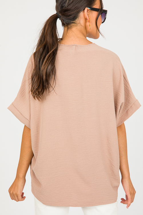 Be Mine Boxy Blouse, Toast