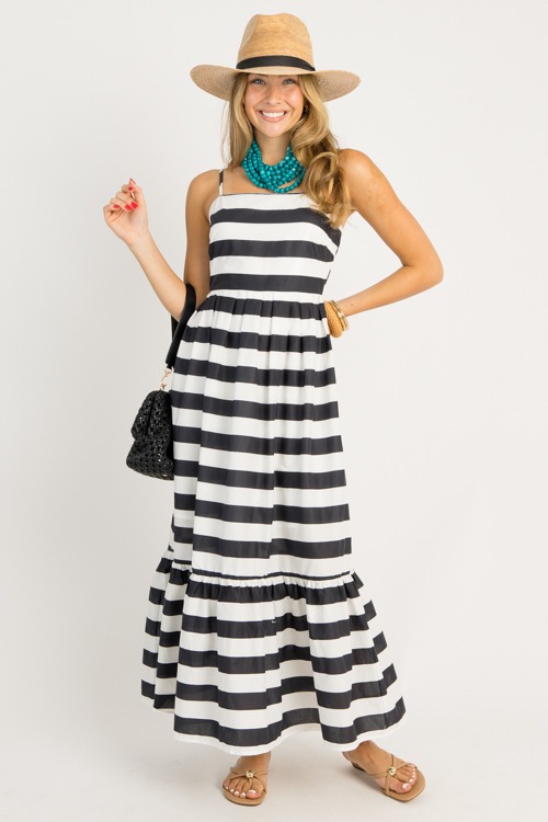 Skyline Stripe Maxi, Black