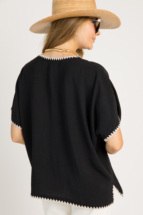 Stitch Accent Blouse, Black - 0707-65.jpg