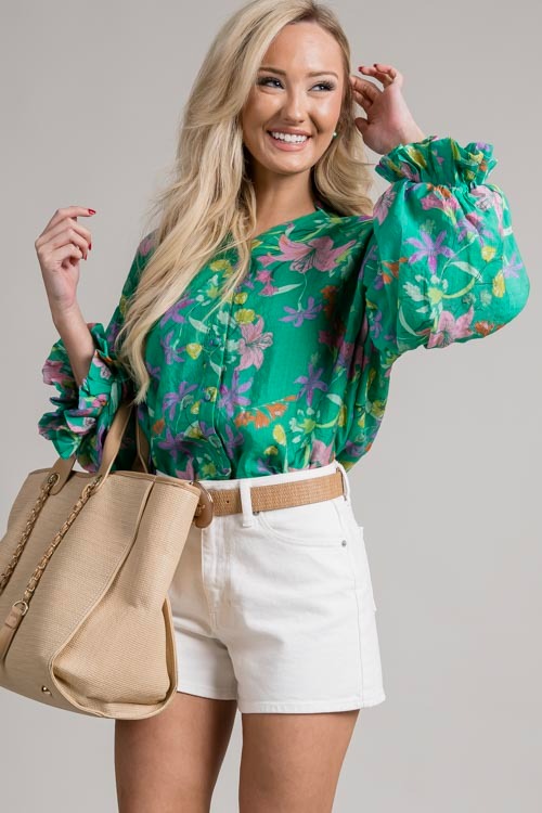 Freesia Button Blouse, Green Multi - 0709-139.jpg