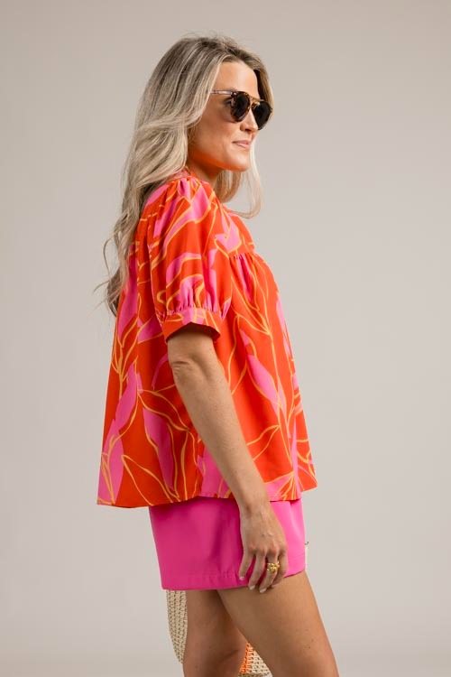 Abstract Leaf Blouse, Coral - 0709-14h.jpg