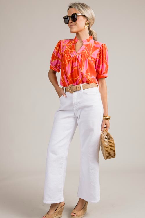 Abstract Leaf Blouse, Coral - 0709-20.jpg