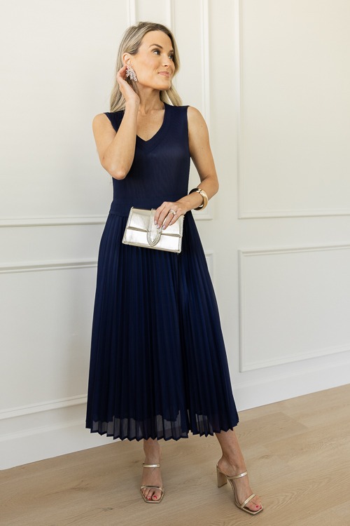 Pleated Contrast Midi, Navy - 0710-116.jpg