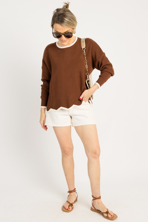 Two-Tone Wavy Hem Sweater, Brow - 0710-135h.jpg