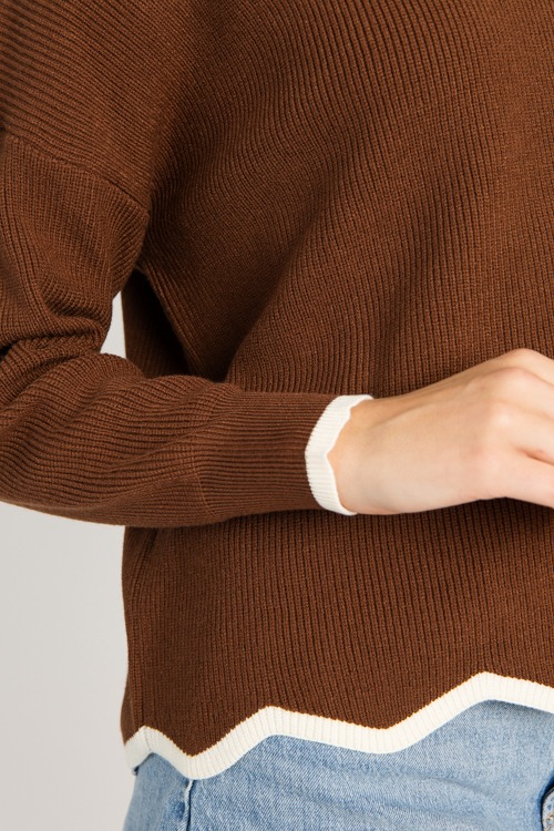 Two-Tone Wavy Hem Sweater, Brow - 0710-139.jpg