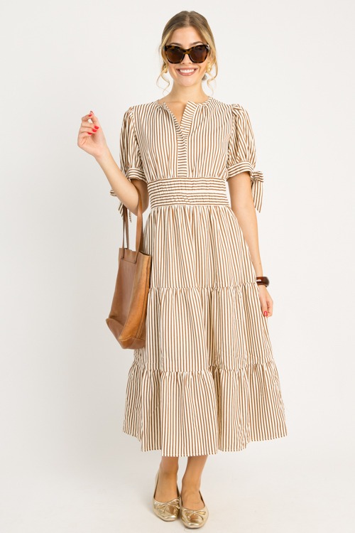 Tie Sleeve Stripe Midi, Mocha - 0710-24h.jpg