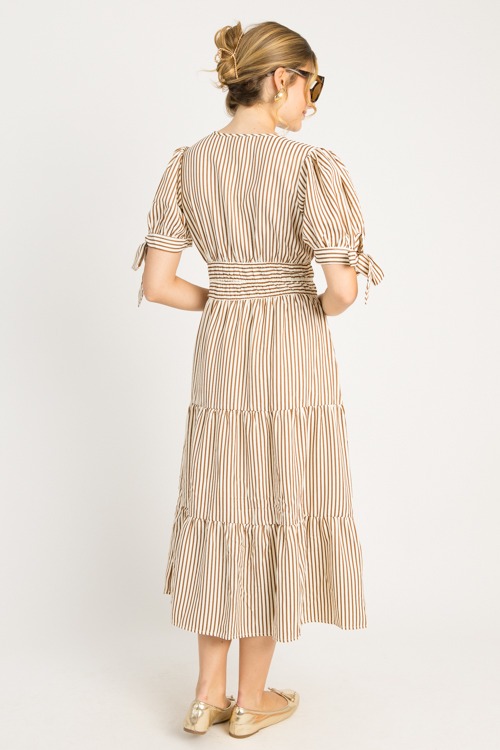 Tie Sleeve Stripe Midi, Mocha - 0710-28.jpg