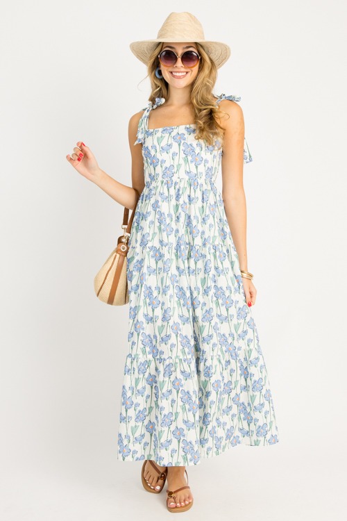Floral Tie Strap Maxi, Blue Mul - 0710-31h.jpg