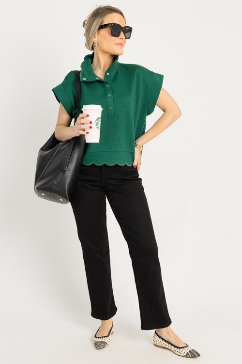 Scallop Trim Snap Top, H. Green - 0710-49.jpg