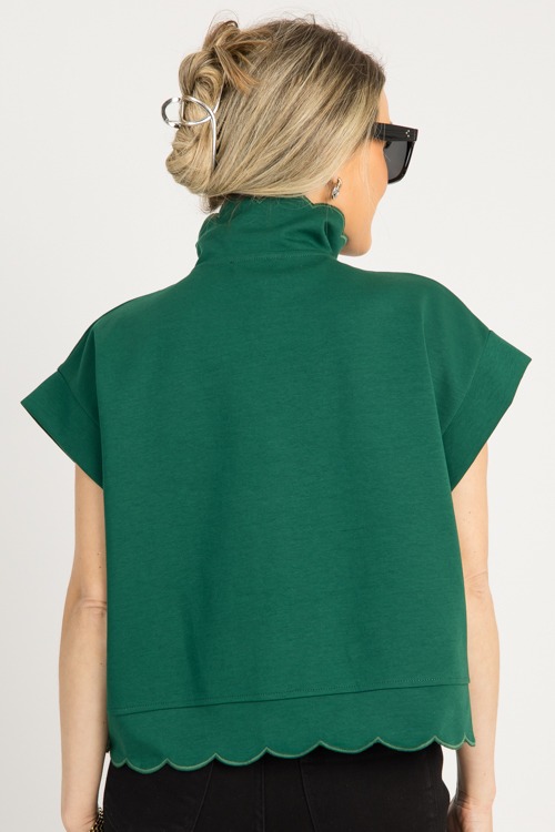Scallop Trim Snap Top, H. Green - 0710-51.jpg