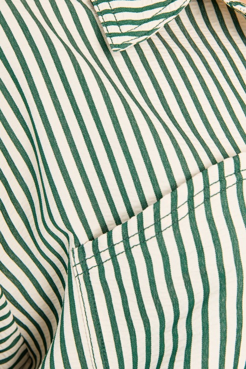 Jennifer Stripe Shirt, Green - 0710-73.jpg