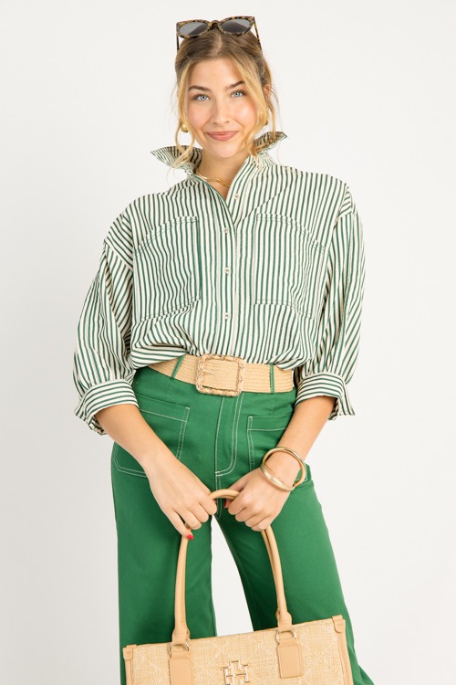 Contrast Stitch Pants, Emerald - 0710-78.jpg