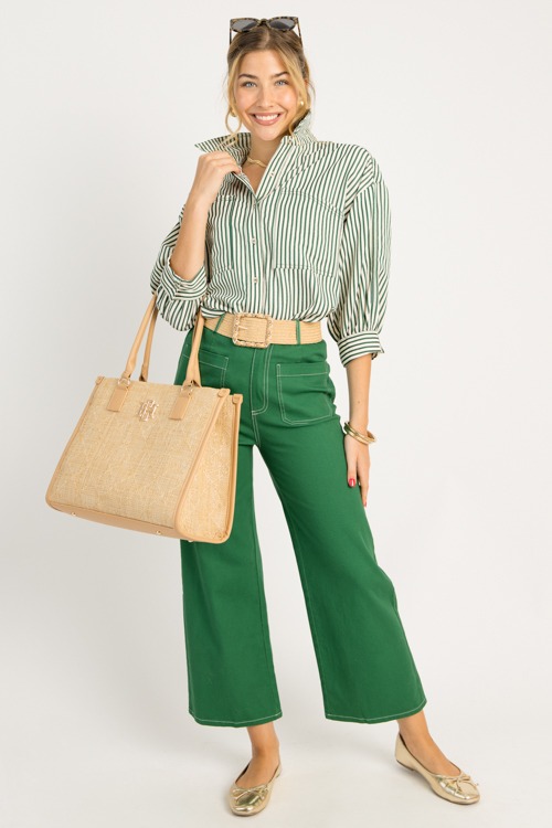 Contrast Stitch Pants, Emerald - 0710-p-2.jpg
