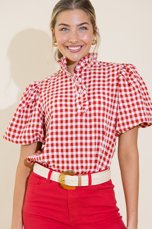 Ruffle Collar Gingham Top, Red - 0711-107-Edit.jpg