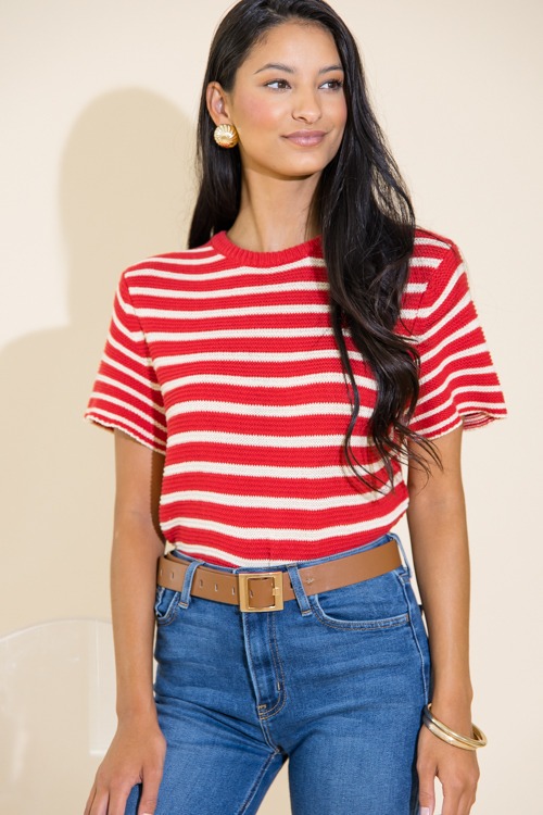 Striped Button Sweater, Red Taupe - 0711-125.jpg