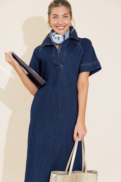 Stretch Denim Collared Midi, Dark - 0711-129.jpg
