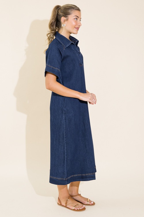 Stretch Denim Collared Midi, Dark - 0711-131.jpg