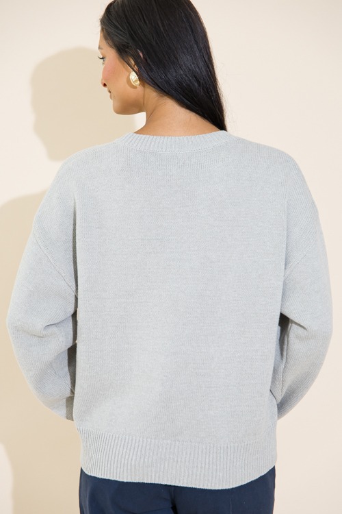 Teddy Bear Flag Sweater, H. Grey - 0711-140.jpg