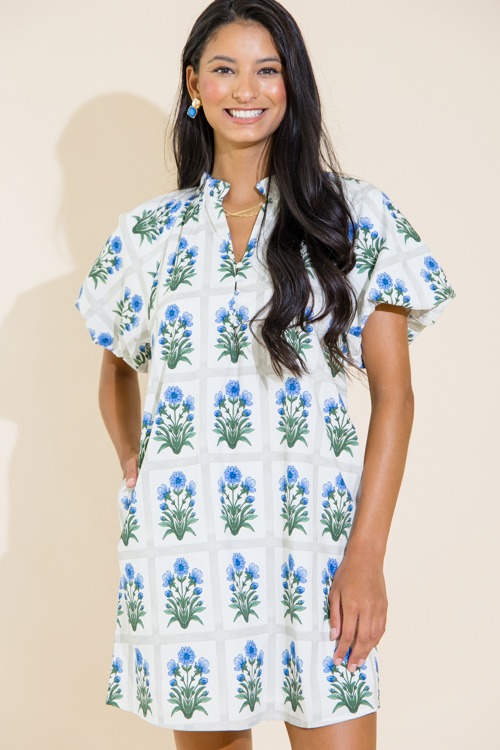 Grid Bloom Dress, Royal - 0711-157.jpg