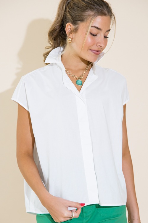 Boxy Button Down Blouse, White - 0711-164.jpg