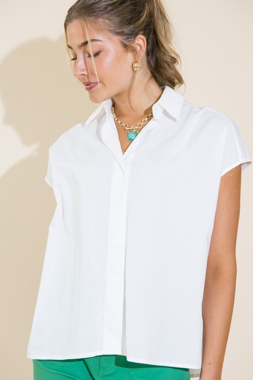 Boxy Button Down Blouse, White - 0711-165.jpg