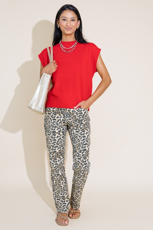 Helen Leopard Print Jeans