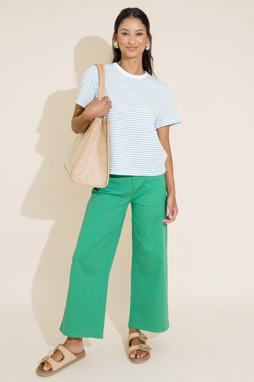 Pinstripe Tee, Ivory/Green - 0711-290.jpg