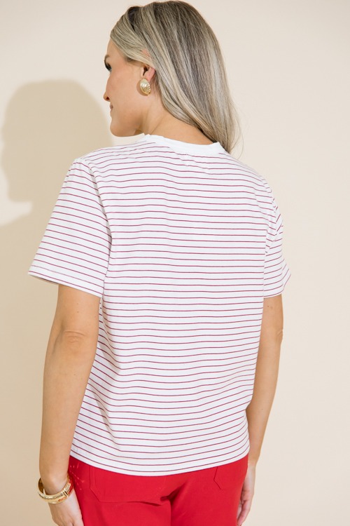 Pinstripe Tee, Ivory/Red - 0711-298.jpg
