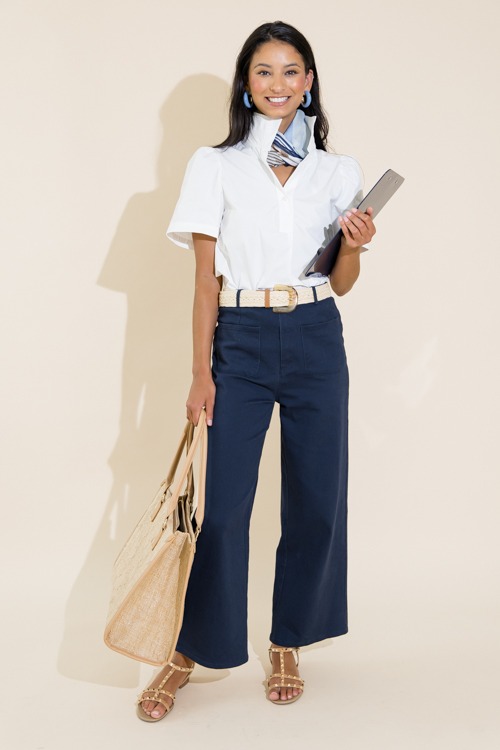 Dorian Twill Pants, Navy