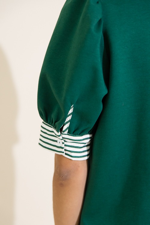 Preppy Stripe Top, Hunter Green - 0711-332.jpg