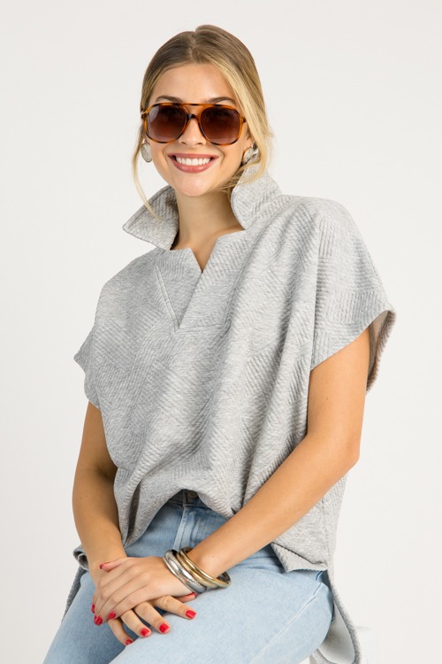 Textured Collar Tunic, Grey - 0714-13.jpg