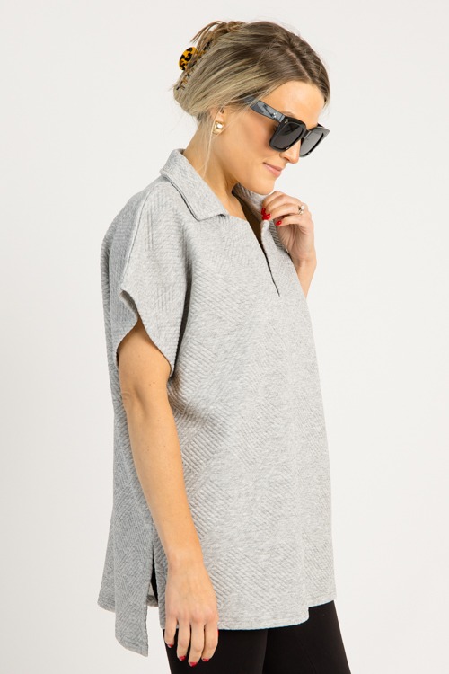 Textured Collar Tunic, Grey - 0714-18.jpg