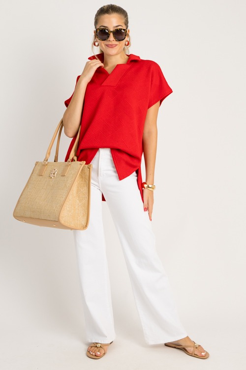 Textured Collar Tunic, Red - 0714-21h.jpg
