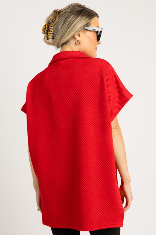Textured Collar Tunic, Red - 0714-25.jpg