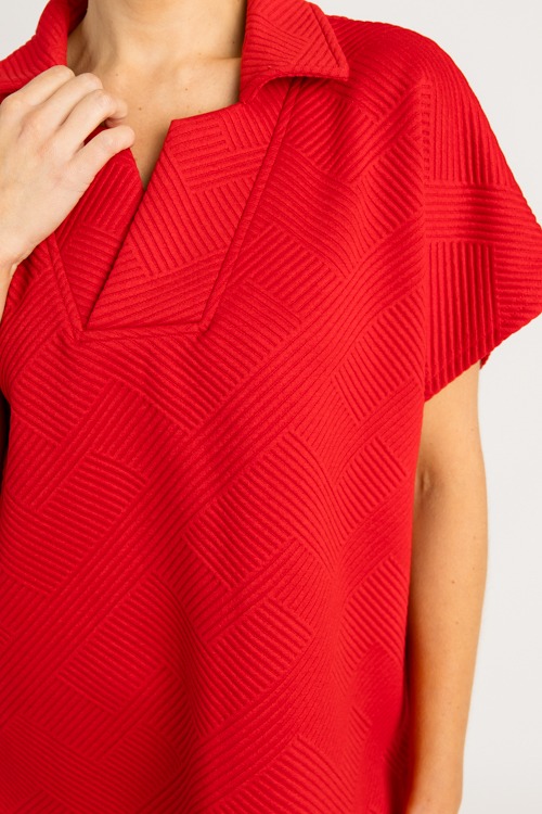 Textured Collar Tunic, Red - 0714-26.jpg
