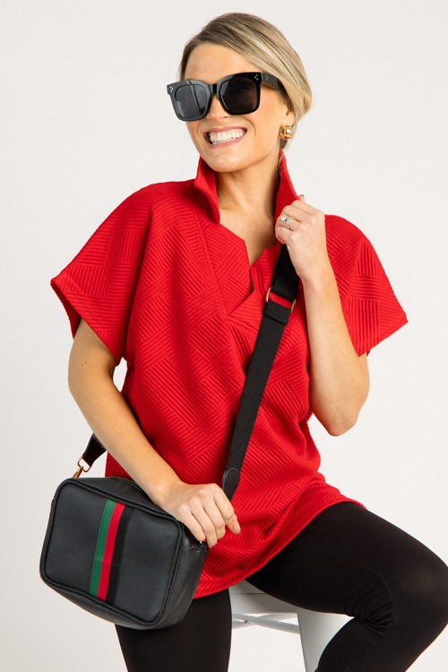 Textured Collar Tunic, Red - 0714-27.jpg