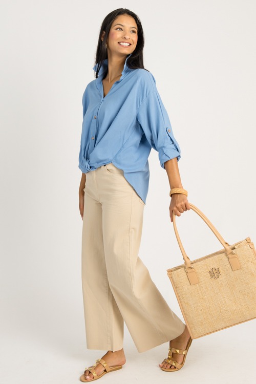 Modern Twist Shirt, French Blue