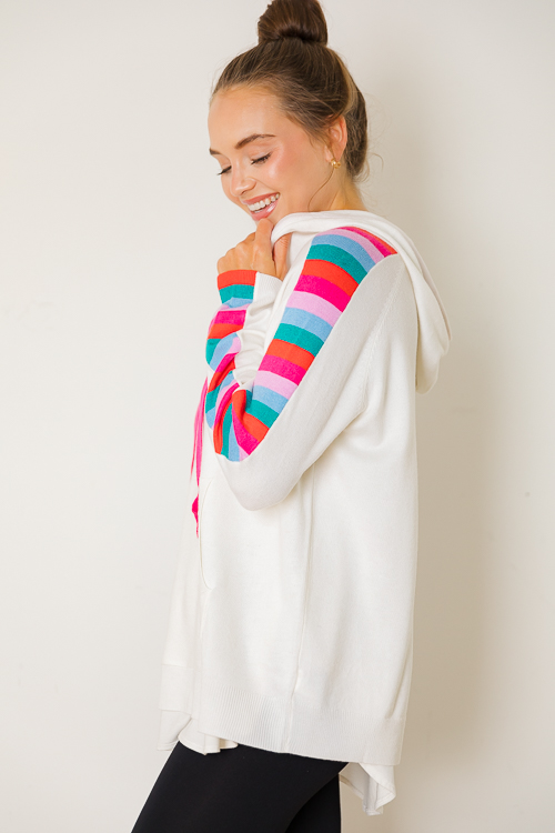 Colorblock Sleeve Hoodie Sweater